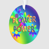 Flower Power Hippie kerstversiering 2 Ornament (voorkant)