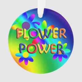 Flower Power Hippie kerstversiering 2 Ornament