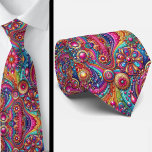 Flower Power Hippy Neck Tie Stropdas<br><div class="desc">🌼✌️ Flower Power Hippy Neck Tie – Retro 60s & 70s Vibes ✌️🌼 Make a bold, groovy statement with this Flower Power Hippy Neck Tie! Inspired by the free-spirited style of the 1960s and 70s, this vibrant design features colorful psychedelic florals that radiate peace, love, and good vibes. Perfect for...</div>