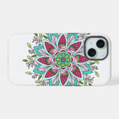 Flower Power Hoesje iPhone 15 Case (Achterkant horizontaal)