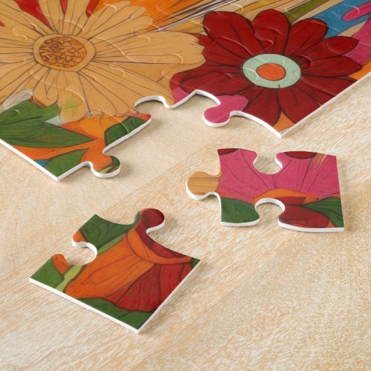 Flower Power Horse Legpuzzel (Zijkant)