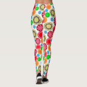 Flower Power in Rows 002 Broeklegging Leggings (Achterkant)