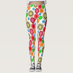 Flower Power in Rows 002 Broeklegging Leggings