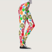 Flower Power in Rows 002 Broeklegging Leggings (Rechts)