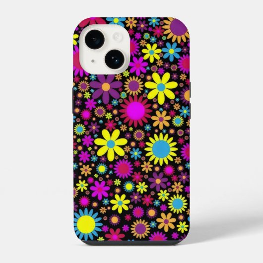 Flower Power iPhone Hoesje (Achterkant)