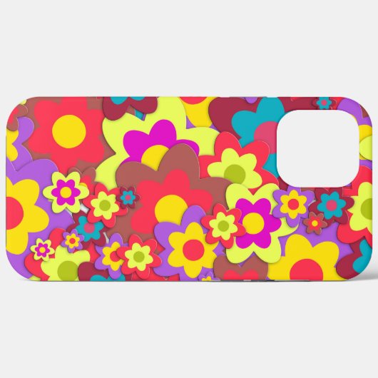 FLOWER POWER IPHONE HOESJES (Achterkant (horizontaal))