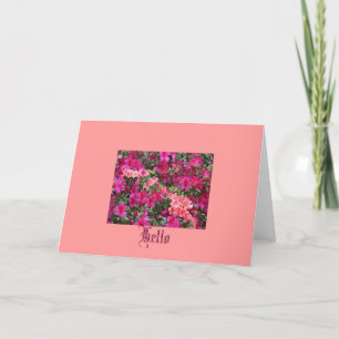 Flower power kaart