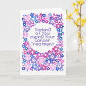 'Flower Power' kankerpatiënt denkt aan jou Kaart (Gele Bloem)