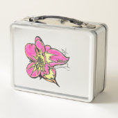Flower Power Klassieke Metal Lunchbox  (Achterkant)