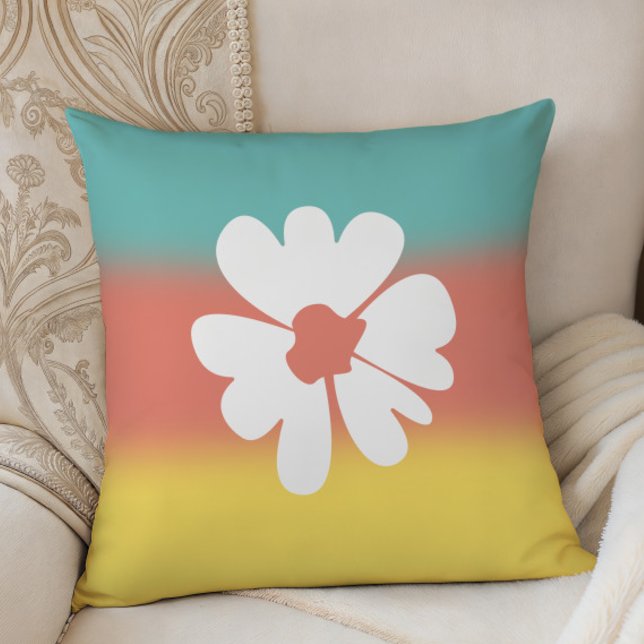 Flower Power Levendig Slaapkamerdecor, Kussen (Creator heeft geüpload)