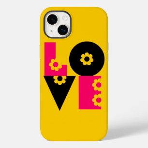 Flower Power Liefde in het Kwadraat Case-Mate iPhone Case