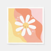 Flower Power Madelief 60's Hippie feestservetten Servet (Voorkant)