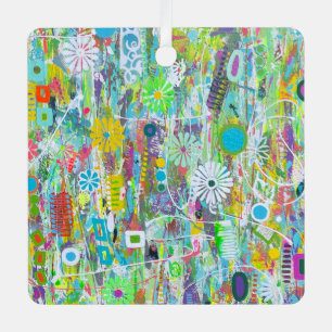 Flower Power Metal-Ornament Metalen Ornament