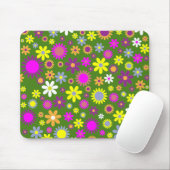 Flower Power Mousepad Muismat (Met muis)