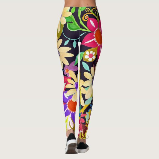 Flower Power Multi Leggings (Achterkant)