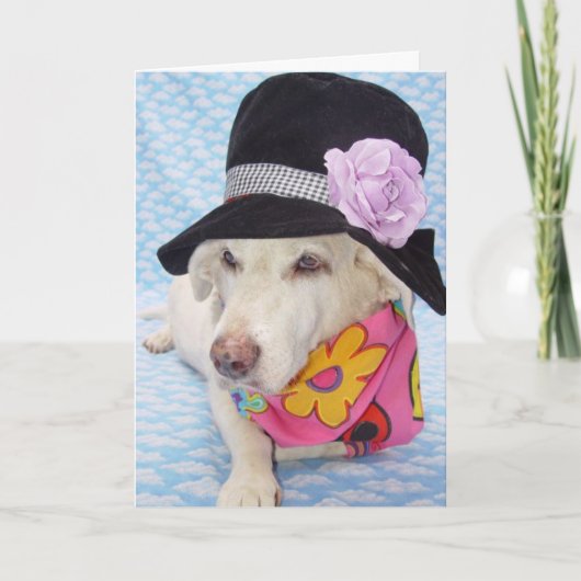 Flower Power Myrtie Verjaardag Kaart (Voorkant)