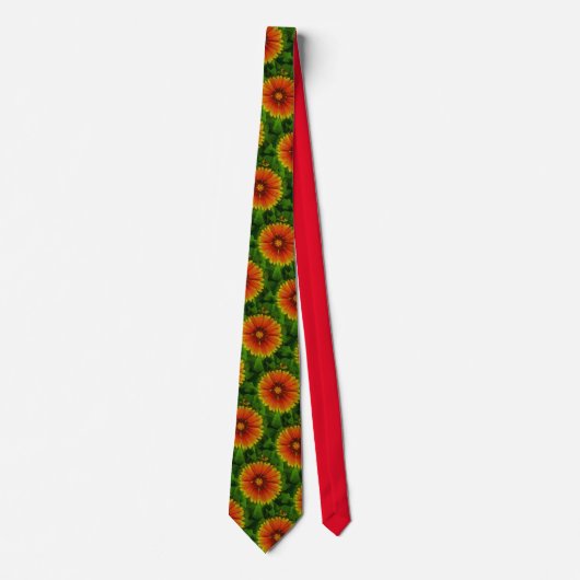 "Flower Power" Neck Tie Stropdas (Voorkant)