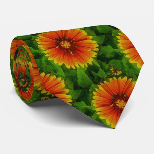 "Flower Power" Neck Tie  Stropdas (Opgerold)
