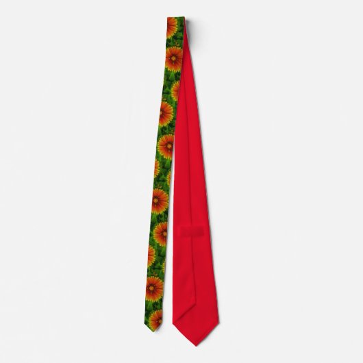 "Flower Power" Neck Tie  Stropdas (Achterkant)