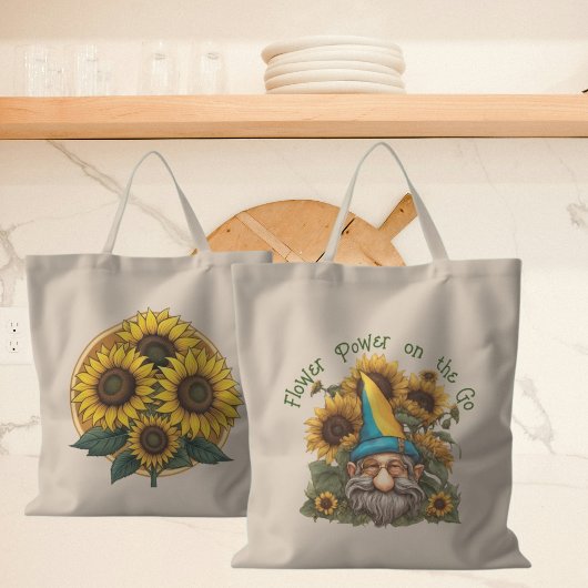Flower Power on the Go Boodschappentas Tote Bag