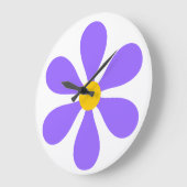 Flower Power - paars Grote Klok (Hoek)