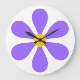 Flower Power - paars Grote Klok