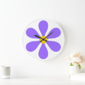 Flower Power - paars Grote Klok (Huis)