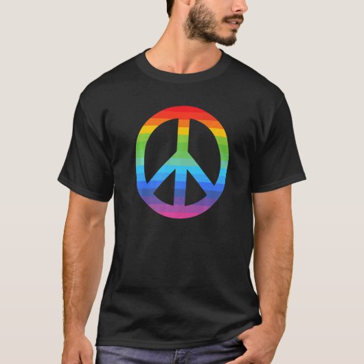 Flower Power Peace Hippie Love 60s 70s Costume Ret T-shirt (Voorkant)