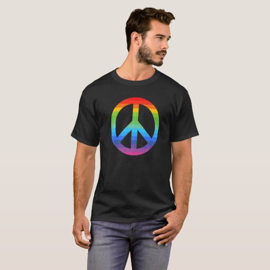 Flower Power Peace Hippie Love 60s 70s Costume Ret T-shirt (Voorkant volledig)