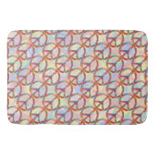 Flower Power Peace-teken I + uw backgr. en ideeën Badmat (Voorkant)