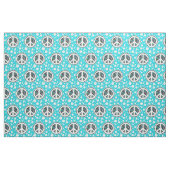 Flower Power Peace-teken II + uw backgr. en ideeën Stof (Yard (91,4 cm))