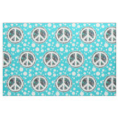 Flower Power Peace-teken II + uw backgr. en ideeën Stof (Fat Quarter)