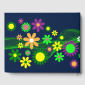 Flower Power Personaliseer Gastenboek (Achterkant)