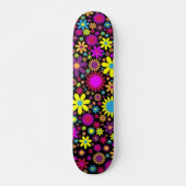 Flower Power Persoonlijk Skateboard (Voorkant)
