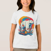 Flower Power Polar Beer Tri-Blend Shirt (Voorkant)