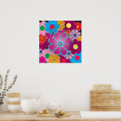 flower power poster (Keuken)