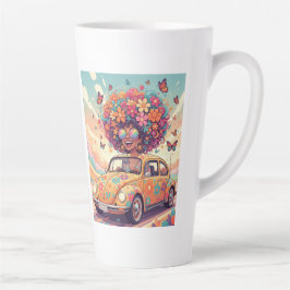 Flower Power Ride Latte Mug Latte Mok