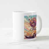 Flower Power Ride Mug Grote Koffiekop (Voorkant rechts)