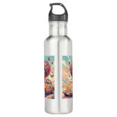 Flower Power Ride Water Bottle Waterfles (Achterkant)