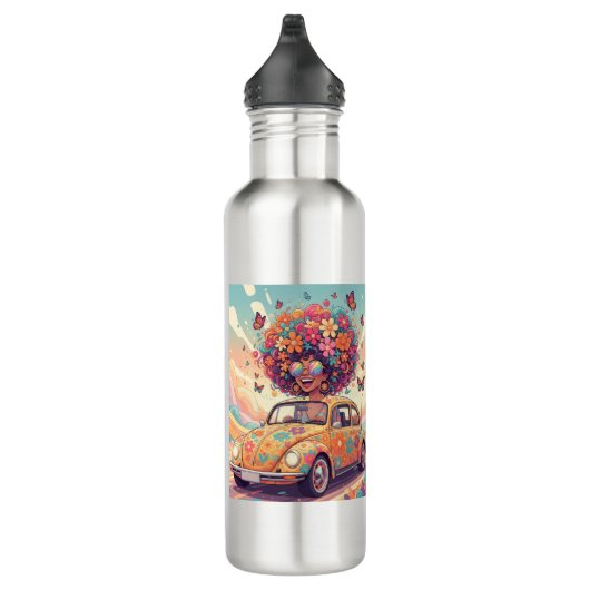Flower Power Ride Water Bottle Waterfles (Rechts)