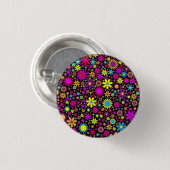 Flower Power Ronde Button 3,2 Cm (Voorkant /achterkant)