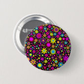 Flower Power Ronde Button 5,7 Cm (Voorkant /achterkant)
