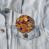 Flower power ronde button 7,6 cm (In situ)