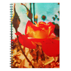 Flower Power Roos Notitieboek
