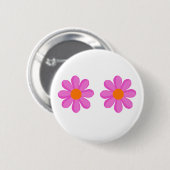 Flower Power schattig Ronde Button 5,7 Cm (Voorkant /achterkant)