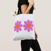 Flower Power schattig Tote Bag (Dichtbij)