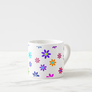 Flower Power Shower - kleurpatroon 1 Espresso Kop