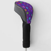 Flower Power Shower - kleurpatroon 1 Golfheadcover (Schuin)