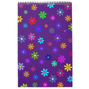 Flower Power Shower - kleurpatroon 1 Kalender