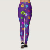 Flower Power Shower - kleurpatroon 1 Leggings (Achterkant)